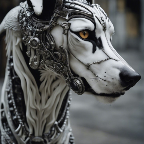 Borzoi by H.R. Giger