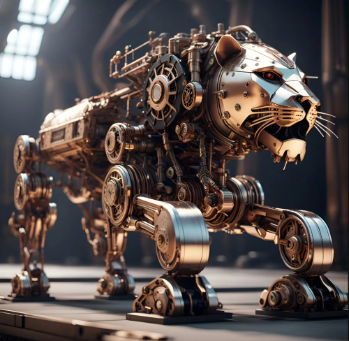 Steampunk lion