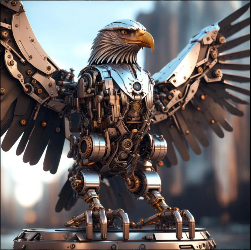 Steampunk eagle