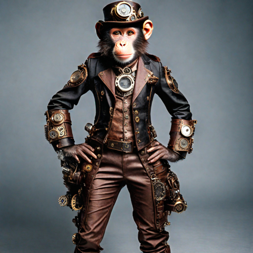 Steampunk monkey
