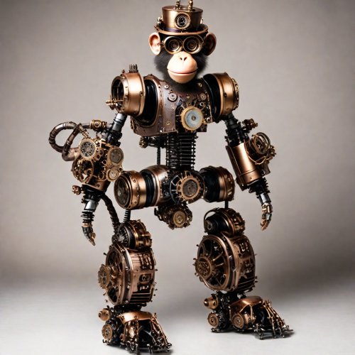 Steampunk monkey