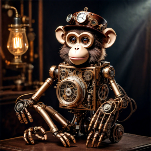 Steampunk monkey