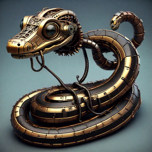 Steampunk snake