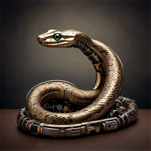 Steampunk snake