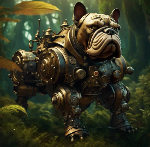 Steampunk dog