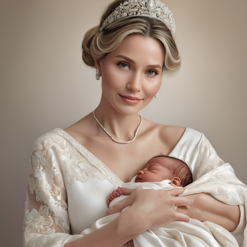 prompt:Illustrate a lifelike portrait of a mother holding her newborn child, capturing the profound love and vulnerability --ar 16:9 --v 5.2 --style raw