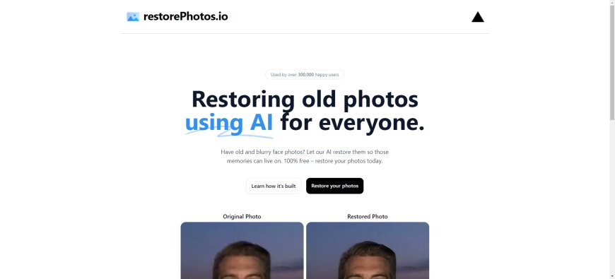 Restaurador de Memórias com RestorePhotos.io: Uma Solução AI para Fotos Antigas