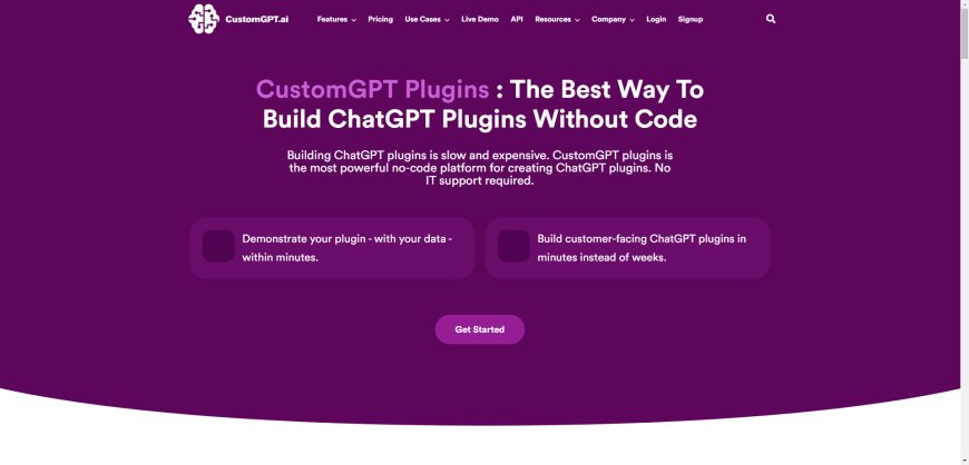 Customgpt ai - Crie Plugins ChatGPT de forma Fácil e Acessível, Sem Necessidade de Conhecimentos de Codificação ou Assistência Técnica