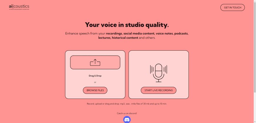 The Sonic Revolution with Ai|coustics: The Free Tool to Enhance Audio Quality