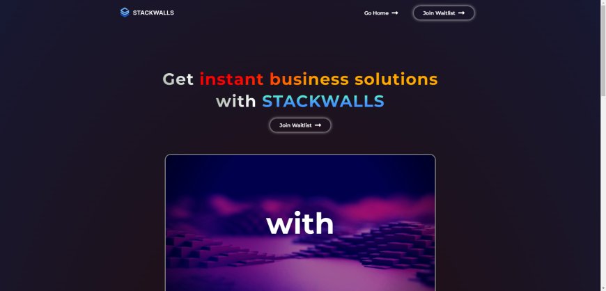 Stackwalls AI: A Plataforma de Freelancing Impulsionada por IA que Cria Soluções Empresariais Sem Código Personalizadas para Si