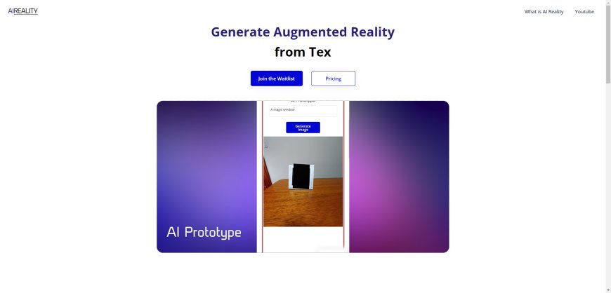 AI Reality: Gere Realidade Aumentada a partir de Texto