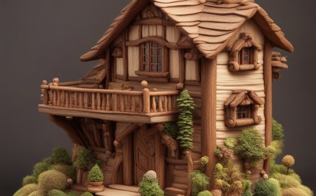 Casa de madeira desenhada por  Paul Bonner