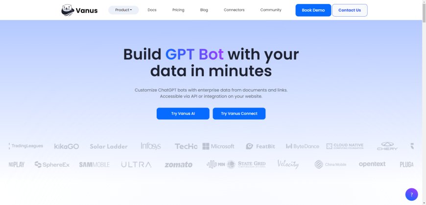 Create a GPT Bot with Vanus ai-Build in Just Minutes