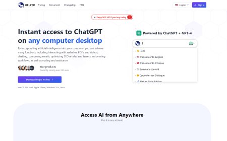Helper: Aceda ao ChatGPT diretamente nas suas Aplicações Favoritas, Eliminando a Necessidade de Alternar Contextos
