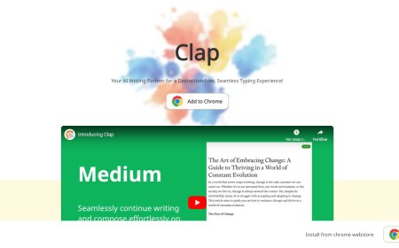 Clap - O seu parceiro de escrita assistente web