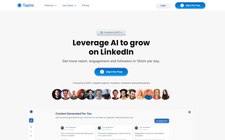 Taplio - A Ferramenta Tudo-em-Um do LinkedIn Impulsionada por IA.