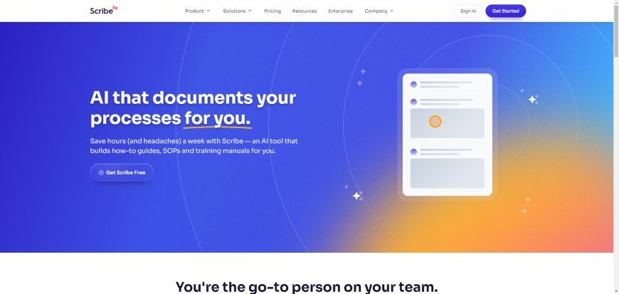 Scribe - The AI that Documents Your Processes for You