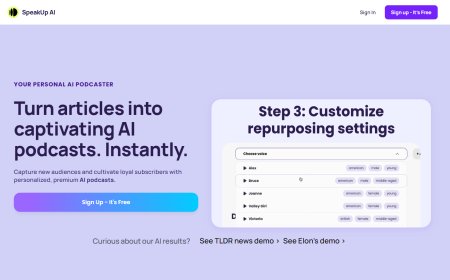 StartSpeakup - Transforma Artigos em Cativantes Podcasts com IA