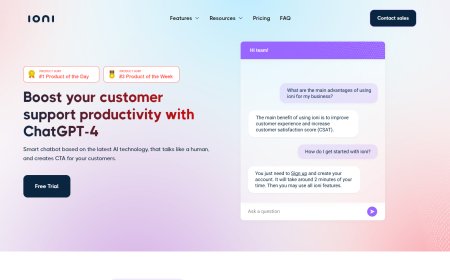 Ioni.ai - Potencialize o seu Suporte ao Cliente com Inteligência Artificial
