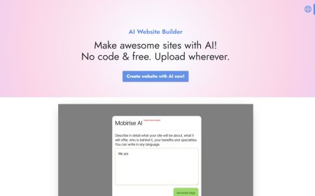 Mobirise: Desenha Websites Fantásticos com Inteligência Artificial Sem Necessidade de Código