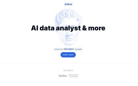 Julius AI: Poupe Tempo. Deixe o Julius Lidar com os seus Dados.