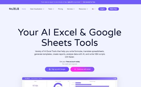 Ajelix AI: As Suas Ferramentas de IA para Excel e Google Sheets
