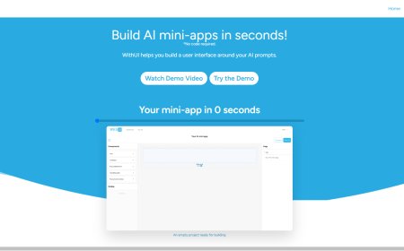 WithUI: Helps You Build AI Mini-Apps in Seconds