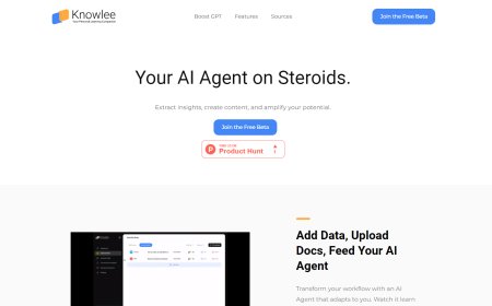 Knowlee: O Teu Agente de IA Turbinado. Extrai insights, cria conteúdo e amplifica o teu potencial.
