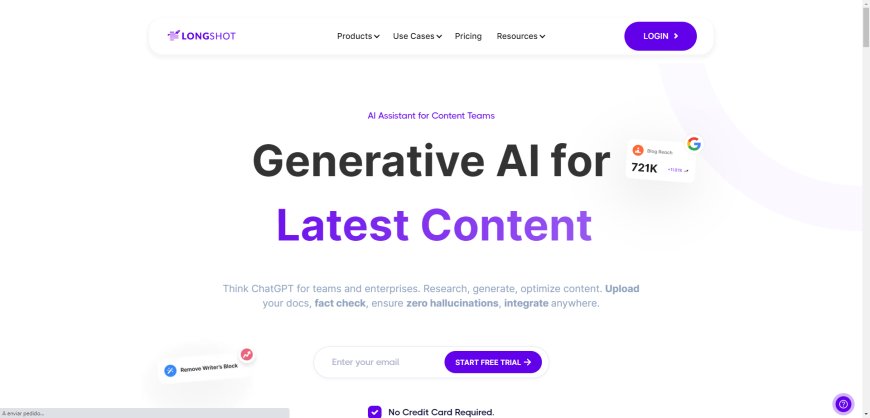 LongShot AI - Optimizes SEO and Content Generation Efficiently