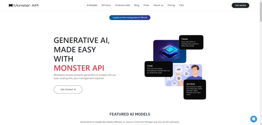 Desvende o Poder da MonsterAPI AI