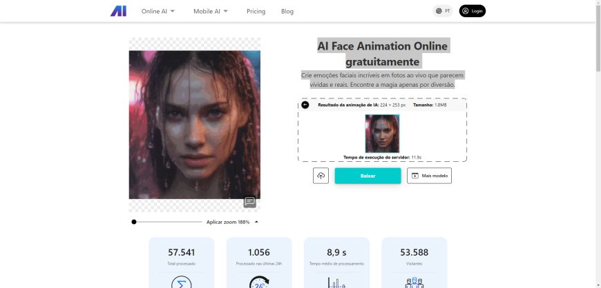 AI Nero: Animação Facial AI Online Gratuita