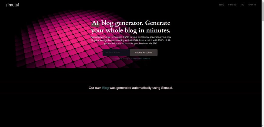 Simul AI - Gerador de Blogs Impulsionado por Inteligência Artificial