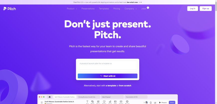 Pitch AI: The Fastest Way for Your Team to Create and Share Beautiful, Result-Driven Presentations