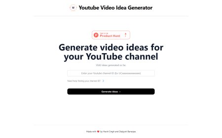 YT Ideas: Gera as Próximas Ideias para os Teus Vídeos no YouTube