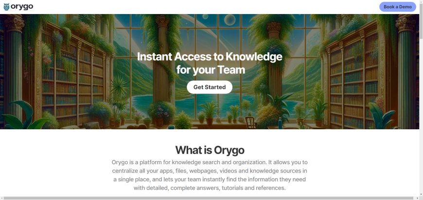 Orygo AI - Concede-lhe Acesso Instantâneo ao Conhecimento em Grande Escala