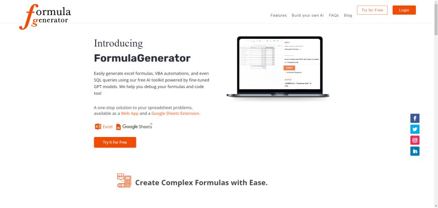 Potencialize as Suas Fórmulas com a FormulaGenerator: Geração de Fórmulas com Inteligência Artificial para Excel, VBA e SQL