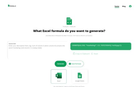 SheetyAI: Automatize Suas Fórmulas no Excel com Inteligência Artificial