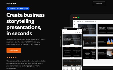 STORYD AI, Create Business Storytelling Presentations in Second