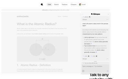 Glimpse: AI-Powered Tool to Streamline Online Research