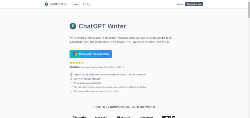 ChatGPT Writer: Crie E-mails e Respostas Instantâneos com Base em Palavras-Chave
